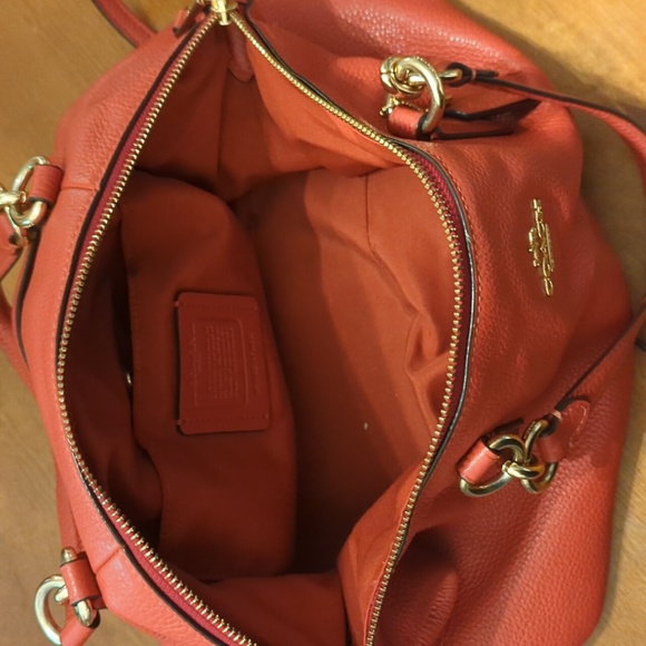 Red Coach Purse with coordinating check book holder. - Picture 5 of 7